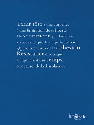cover image of Poèmes de la résistance